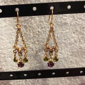 Multi colored fashion earrings